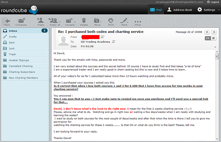Johan's Review Oil Trading Academy